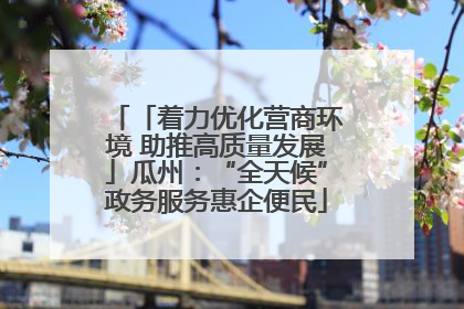 「着力优化营商环境 助推高质量发展」瓜州：“全天候”政务服务惠企便民