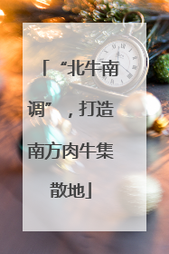 “北牛南调”，打造南方肉牛集散地