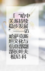 “哈中关系持续稳步发展”——访哈萨克斯坦文化与信息部副部长叶夫根尼·科切托夫