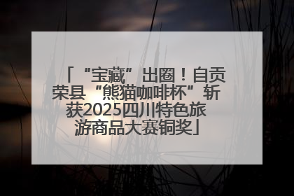 “宝藏”出圈！自贡荣县“熊猫咖啡杯”斩获2025四川特色旅游商品大赛铜奖