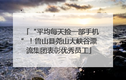 “平均每天捡一部手机”！鲁山县尧山大峡谷漂流集团表彰优秀员工