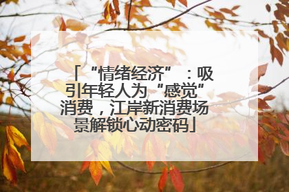 “情绪经济”：吸引年轻人为“感觉”消费，江岸新消费场景解锁心动密码