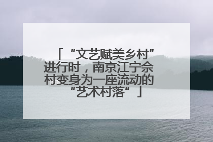 “文艺赋美乡村”进行时，南京江宁佘村变身为一座流动的“艺术村落”