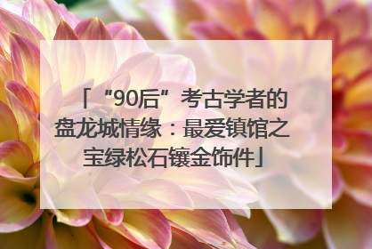 “90后”考古学者的盘龙城情缘：最爱镇馆之宝绿松石镶金饰件