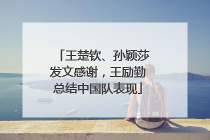 王楚钦、孙颖莎发文感谢，王励勤总结中国队表现