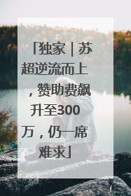 独家｜苏超逆流而上，赞助费飙升至300万，仍一席难求