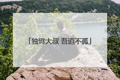 独臂大叔 吾道不孤