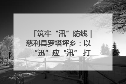 筑牢“汛”防线｜慈利县罗塔坪乡：以“迅”应“汛” 打赢暴雨防御战