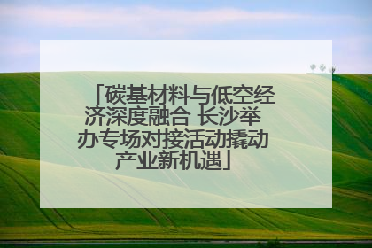 碳基材料与低空经济深度融合 长沙举办专场对接活动撬动产业新机遇