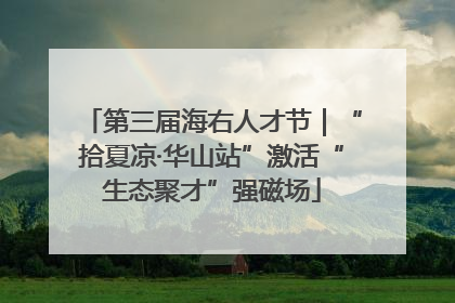 第三届海右人才节｜“拾夏凉·华山站”激活“生态聚才”强磁场