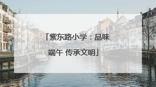 紫东路小学：品味端午 传承文明