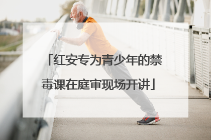 红安专为青少年的禁毒课在庭审现场开讲