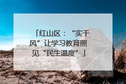 红山区：“实干风”让学习教育照见“民生温度”