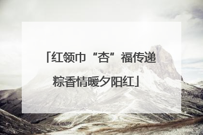 红领巾“杏”福传递 粽香情暖夕阳红