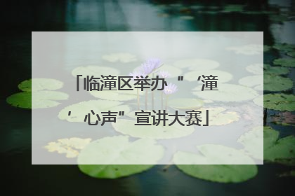 临潼区举办“‘潼’心声”宣讲大赛