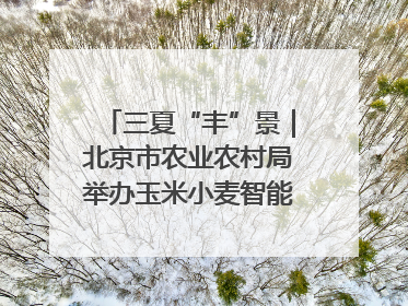 三夏“丰”景｜北京市农业农村局举办玉米小麦智能农机装备推广“田间日”活动