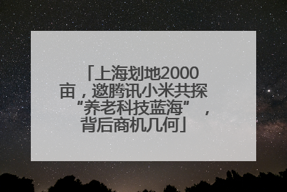 上海划地2000亩，邀腾讯小米共探“养老科技蓝海”，背后商机几何