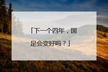 下一个四年，国足会变好吗？