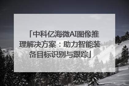 中科亿海微AI图像推理解决方案：助力智能装备目标识别与跟踪