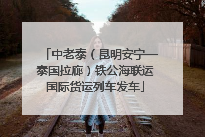 中老泰（昆明安宁—泰国拉廊）铁公海联运国际货运列车发车