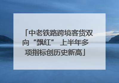 中老铁路跨境客货双向“飘红” 上半年多项指标创历史新高