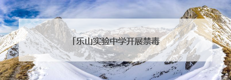 乐山实验中学开展禁毒教育，筑牢青春防线