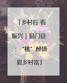 乡村行 看振兴｜易门县：“桃”醉盛夏乡村富