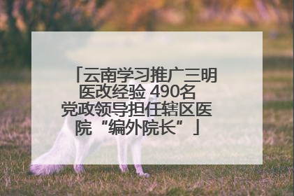 云南学习推广三明医改经验 490名党政领导担任辖区医院“编外院长”