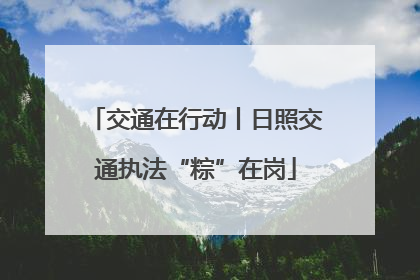 交通在行动丨日照交通执法“粽”在岗