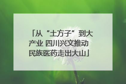 从“土方子”到大产业 四川兴文推动民族医药走出大山