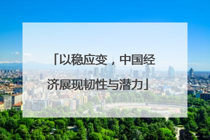 以稳应变，中国经济展现韧性与潜力