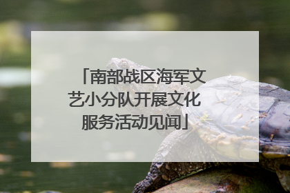 南部战区海军文艺小分队开展文化服务活动见闻