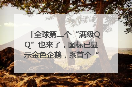 全球第二个“满级QQ”也来了，图标已显示金色企鹅，系首个“满级QQ”的小号