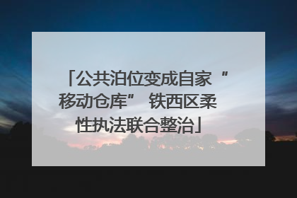 公共泊位变成自家“移动仓库” 铁西区柔性执法联合整治