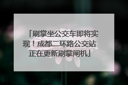 刷掌坐公交车即将实现！成都二环路公交站正在更新刷掌闸机