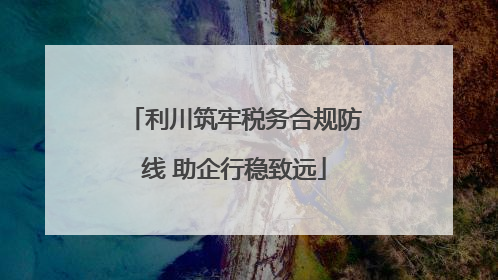 利川筑牢税务合规防线 助企行稳致远