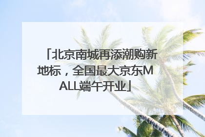北京南城再添潮购新地标，全国最大京东MALL端午开业