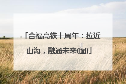 合福高铁十周年：拉近山海，融通未来(图)