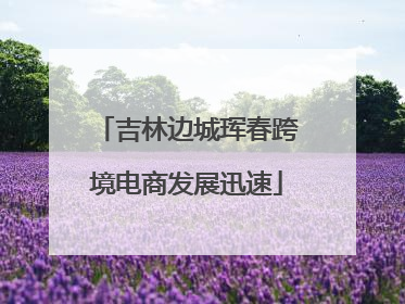 吉林边城珲春跨境电商发展迅速
