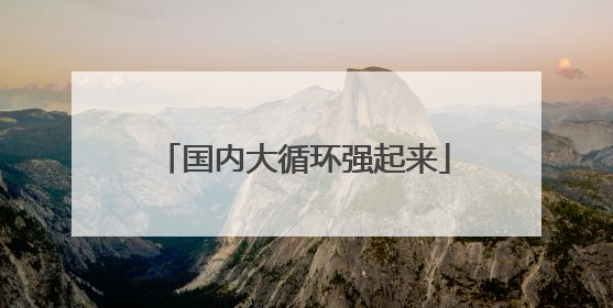 国内大循环强起来