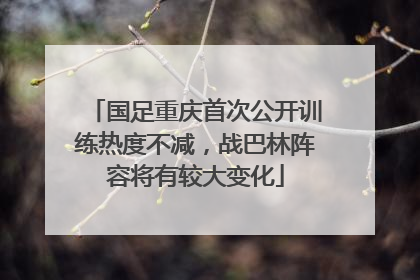 国足重庆首次公开训练热度不减，战巴林阵容将有较大变化