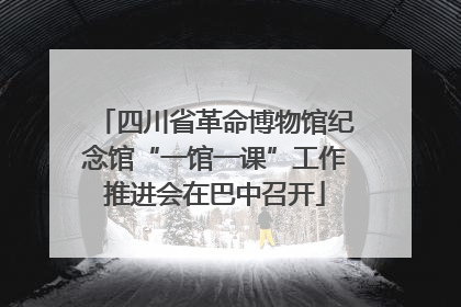 四川省革命博物馆纪念馆“一馆一课”工作推进会在巴中召开
