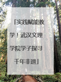 实践赋能教学！武汉文理学院学子探寻千年非遗