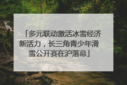 多元联动激活冰雪经济新活力，长三角青少年滑雪公开赛在沪落幕
