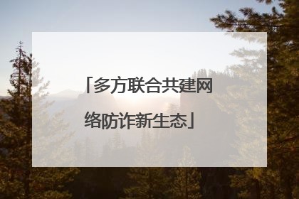 多方联合共建网络防诈新生态