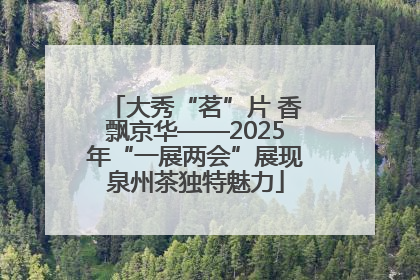 大秀“茗”片 香飘京华——2025年“一展两会”展现泉州茶独特魅力