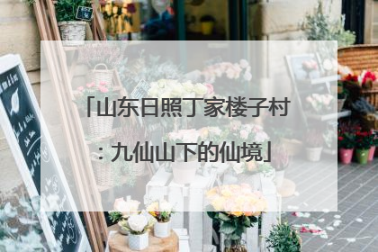 山东日照丁家楼子村：九仙山下的仙境