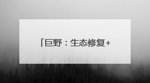 巨野：生态修复+产业开发 塌陷荒滩变身金山银山