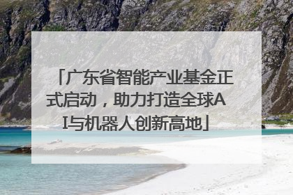 广东省智能产业基金正式启动，助力打造全球AI与机器人创新高地