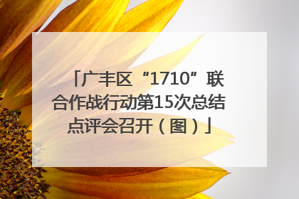 广丰区“1710”联合作战行动第15次总结点评会召开（图）